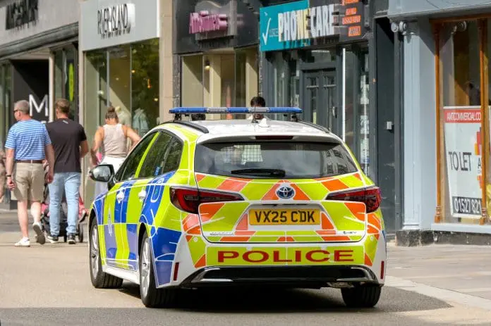 Worcester,,Worcestershire,,England,,Uk,-,24,August,2025:,Police,Patrol