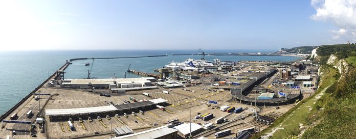 Port of Dover - view from the White Cliffs